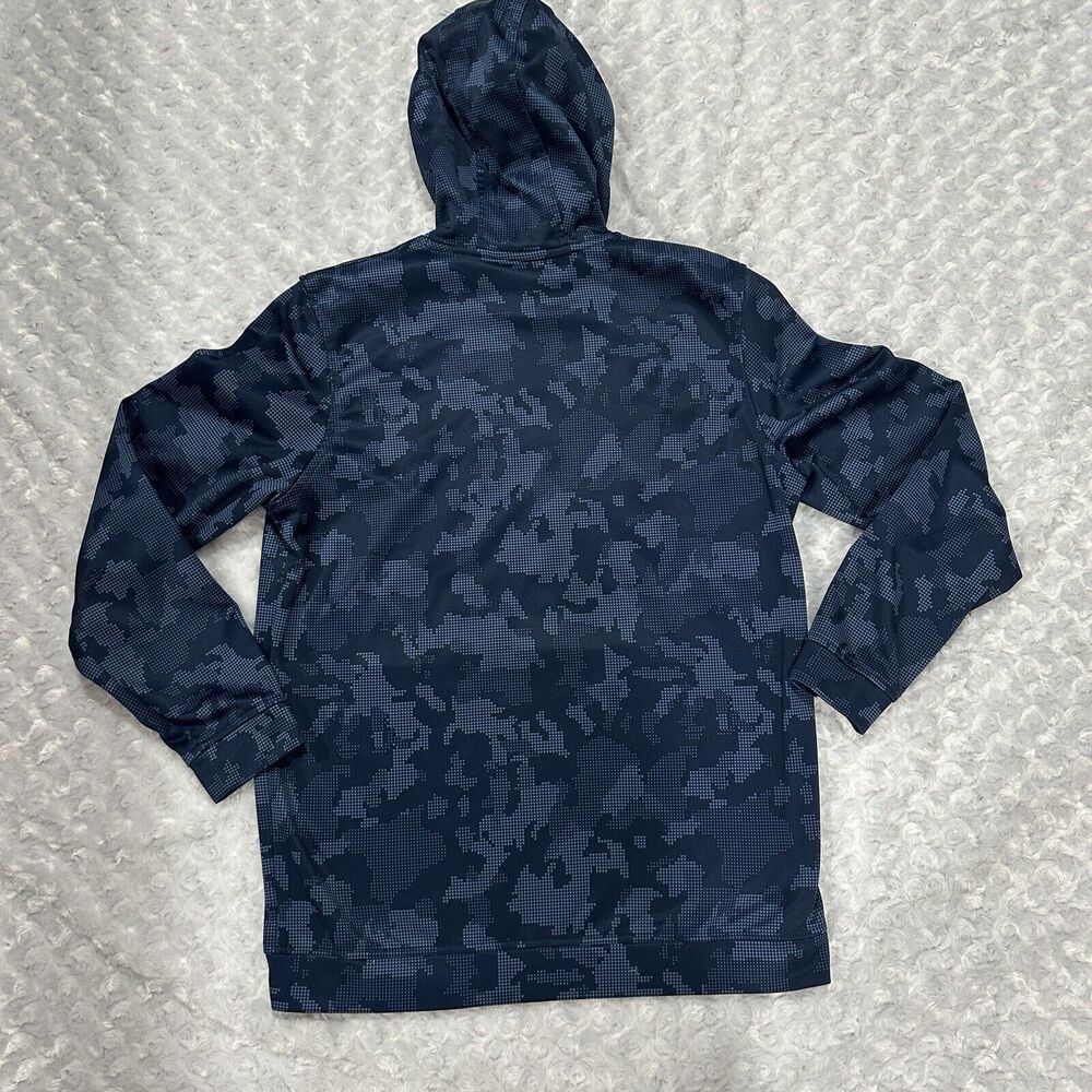Under Armor Hooded Sweater Kids Size M Blue Camo Hoodie Sweatshirt Camouflage